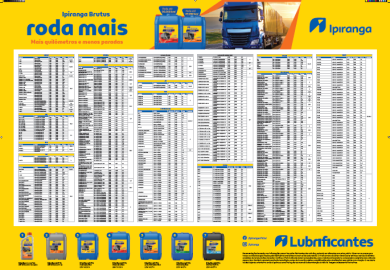 Tabela de lubrificação - Caminhão